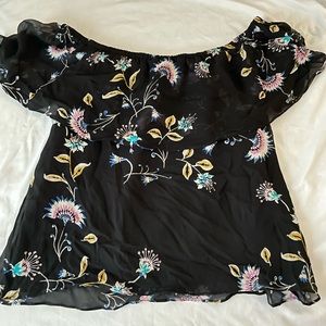 Rebecca Minkoff Blouse black floral